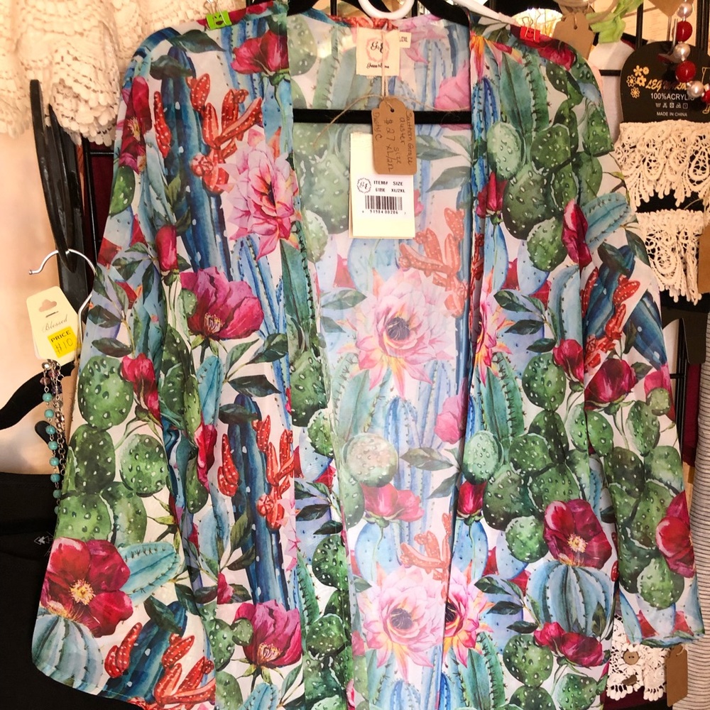 XL Cactus Garden Kimono